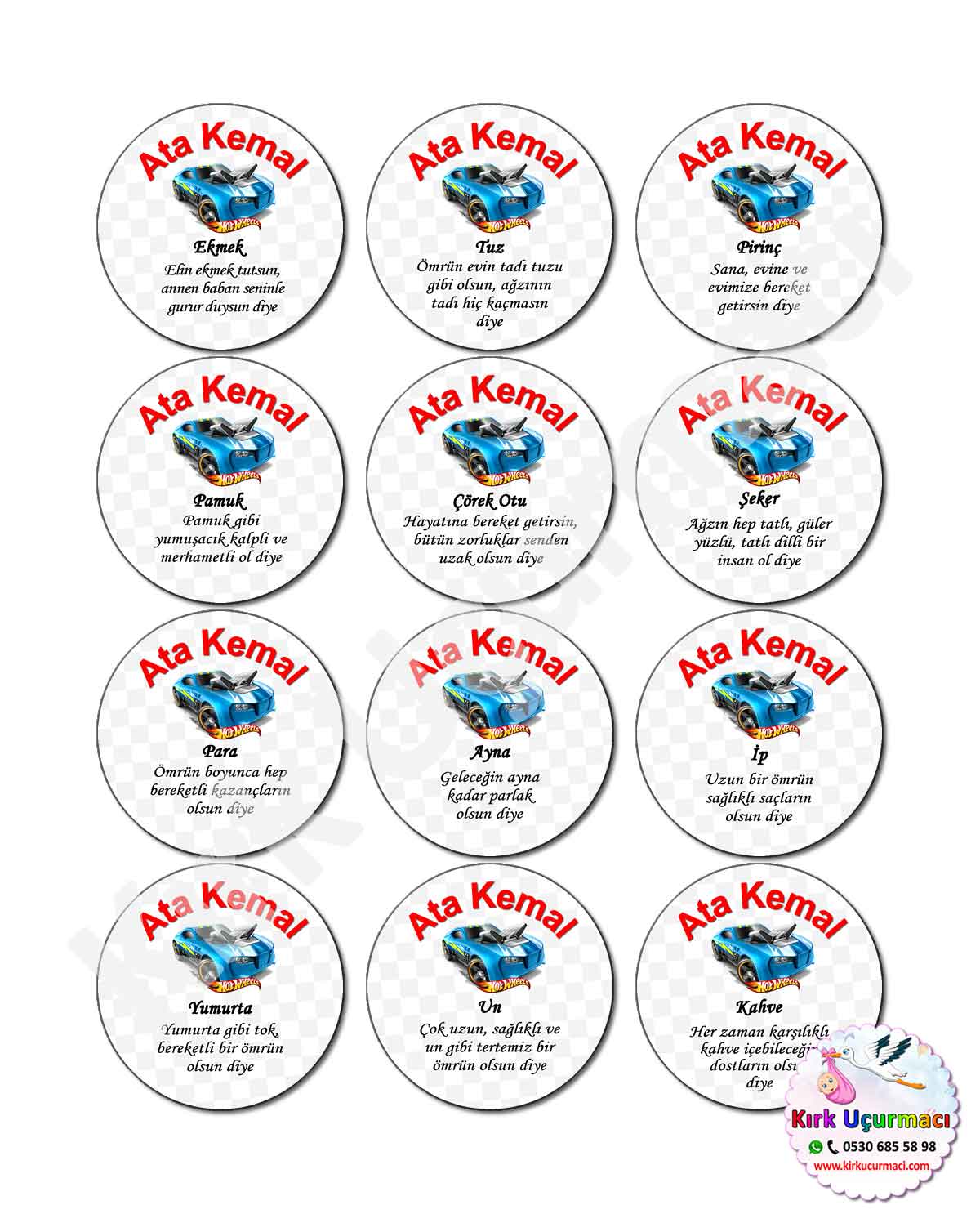 Hot Wheels - Kırk Etiketi