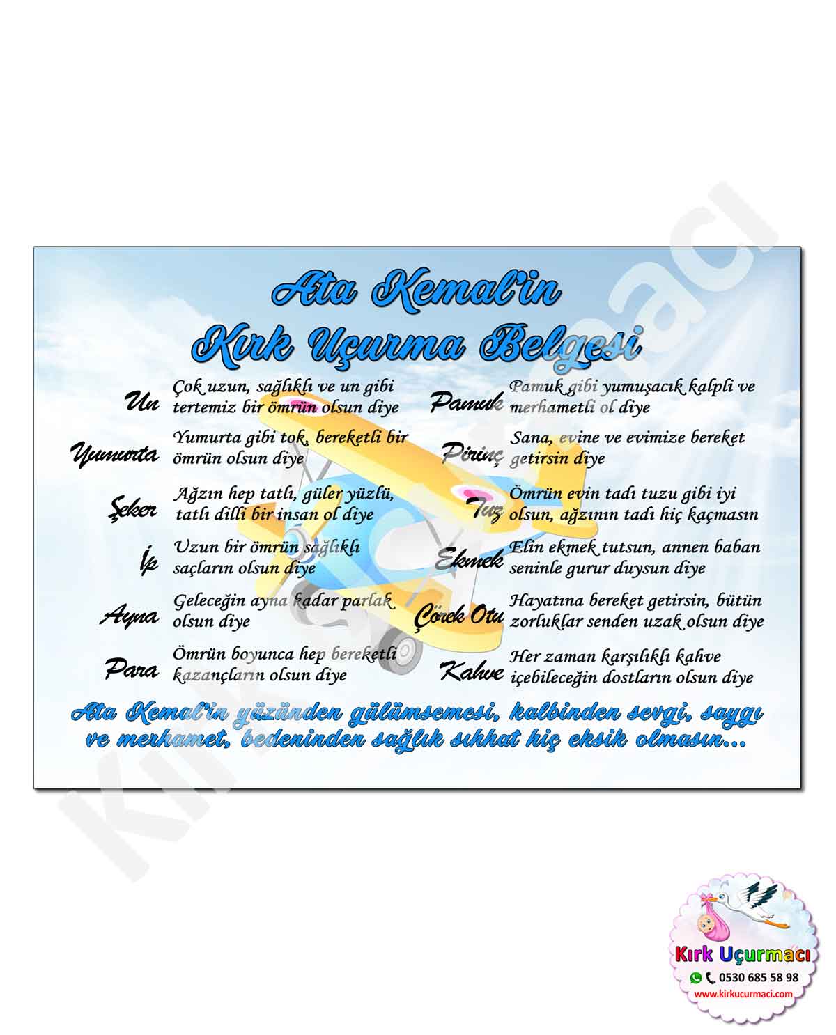 Uçak - Kırk Uçurma Belgesi