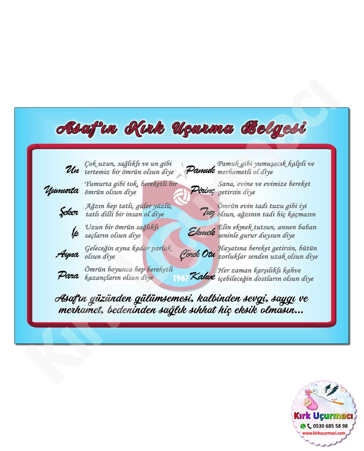 Trabzon - Kırk Uçurma Belgesi