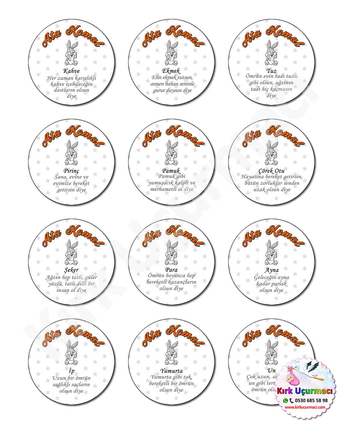 Tavşan - Kırk Etiketi