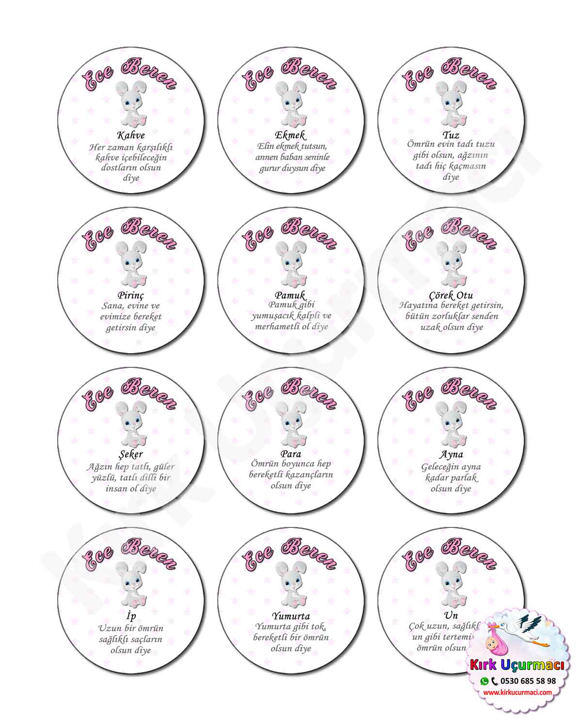 Tavşan - Kırk Etiketi