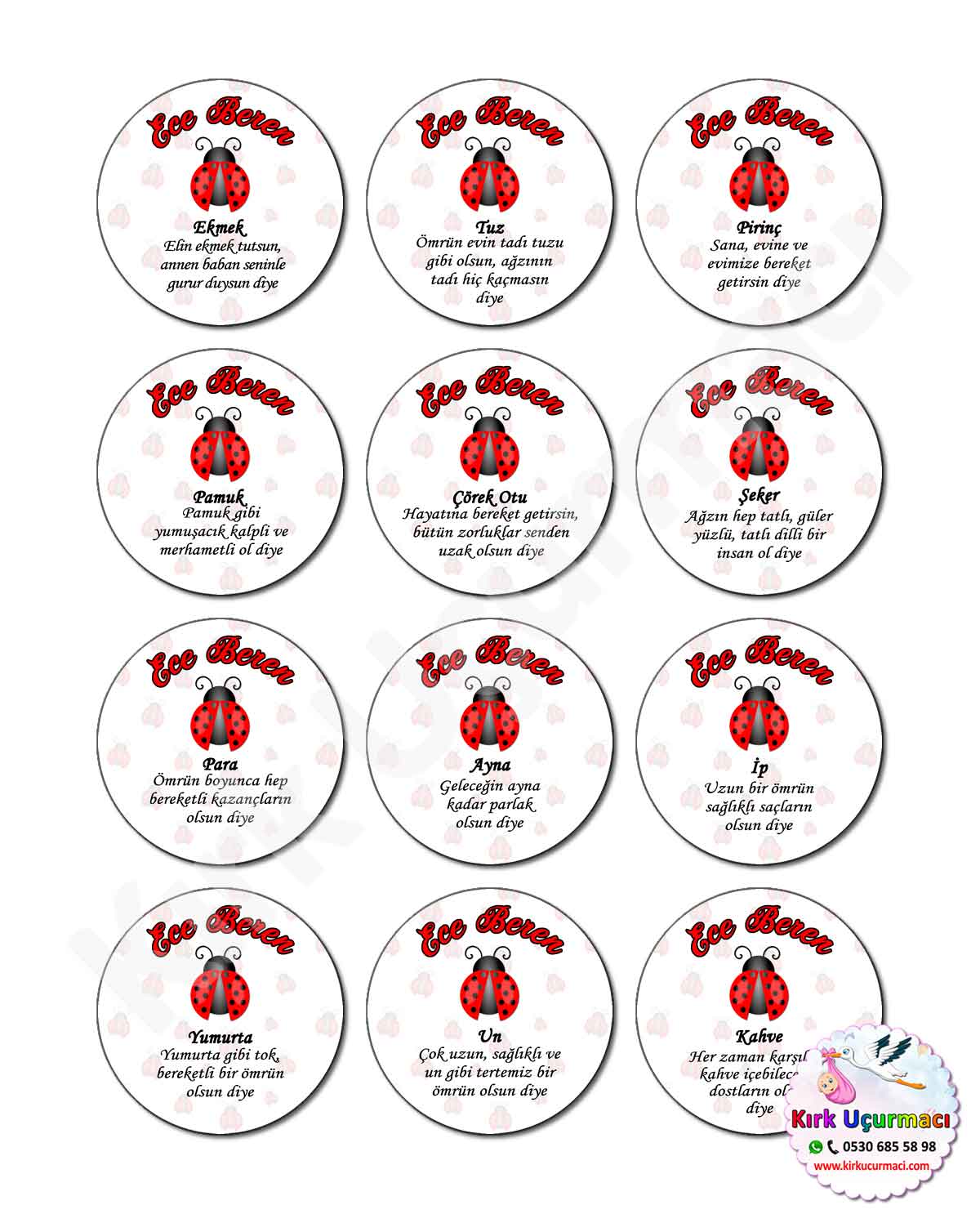 Uğur Böceği - Kırk Etiketi