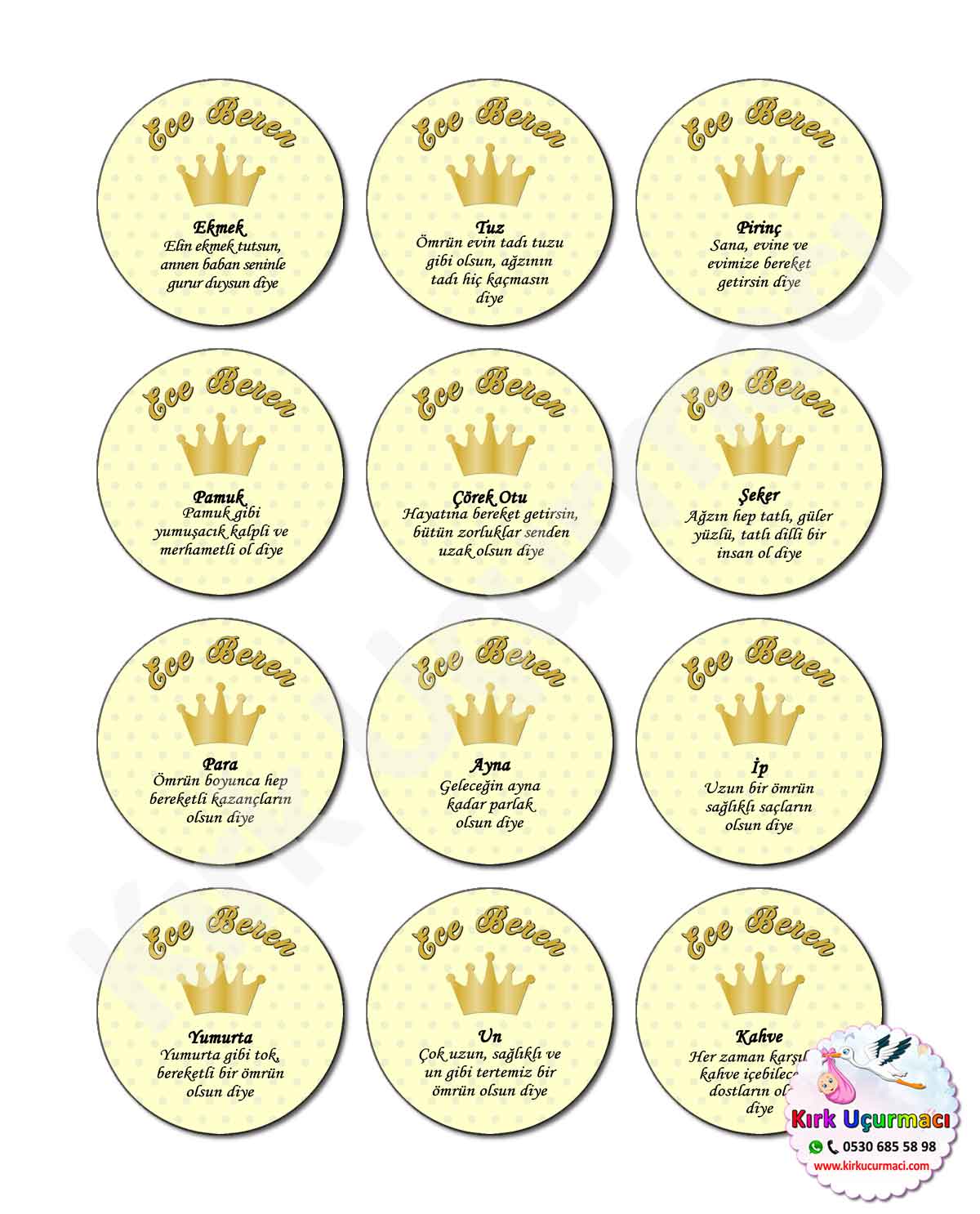 Gold Taç - Kırk Etiketi